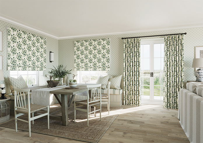 Pensford, Penn Bouquet Barbing Green - Made to Measure Curtains - Image 7